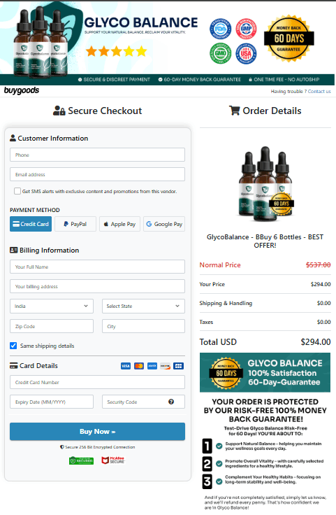 GlycoBalance® how to take