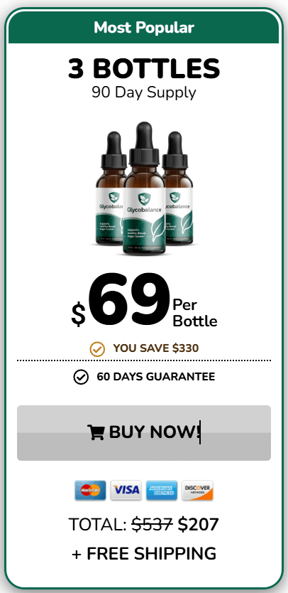 GlycoBalance® buy now 3 bottles